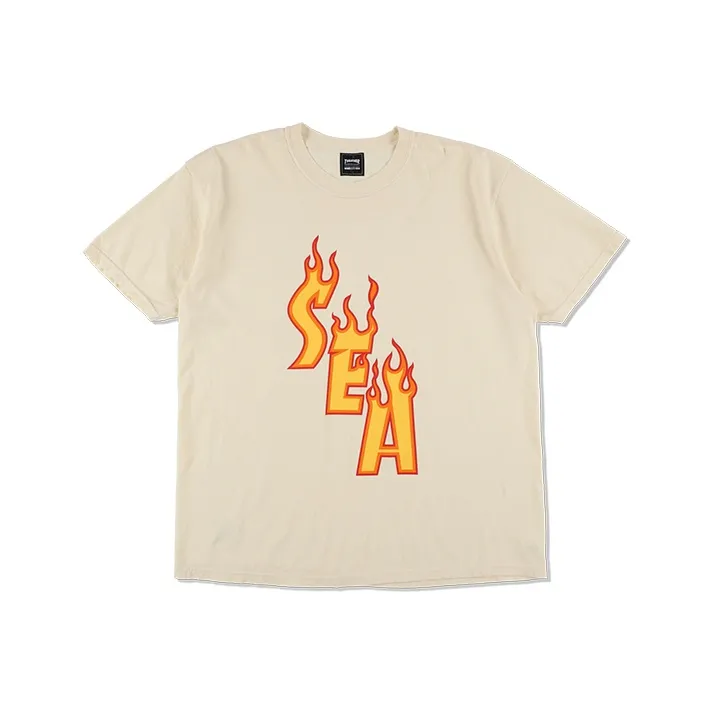 Wind And Sea X Thrasher X WIND AND SEA CO-TITLED SERIES T-Shirts Unisex White-0