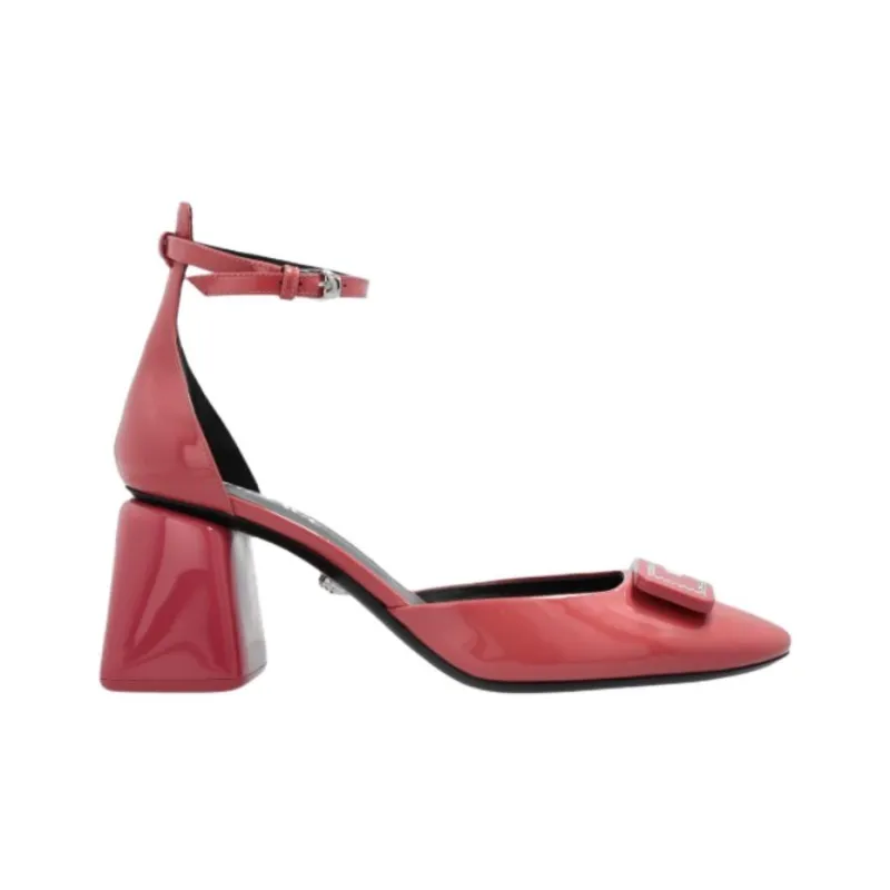 VERSACE Spool Heel High Heels 7.5cm Women's Pink-1