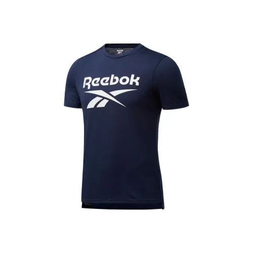 Reebok T Shirts Men Navy Blue