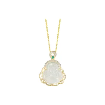 Xifeng Building Chalcedony Jade Necklaces Women's