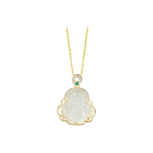 Xifeng Building Chalcedony Jade Necklaces Women's