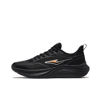 Erke Breathable And Slip Resistant Low Top Casual Running Shoes Men's Black