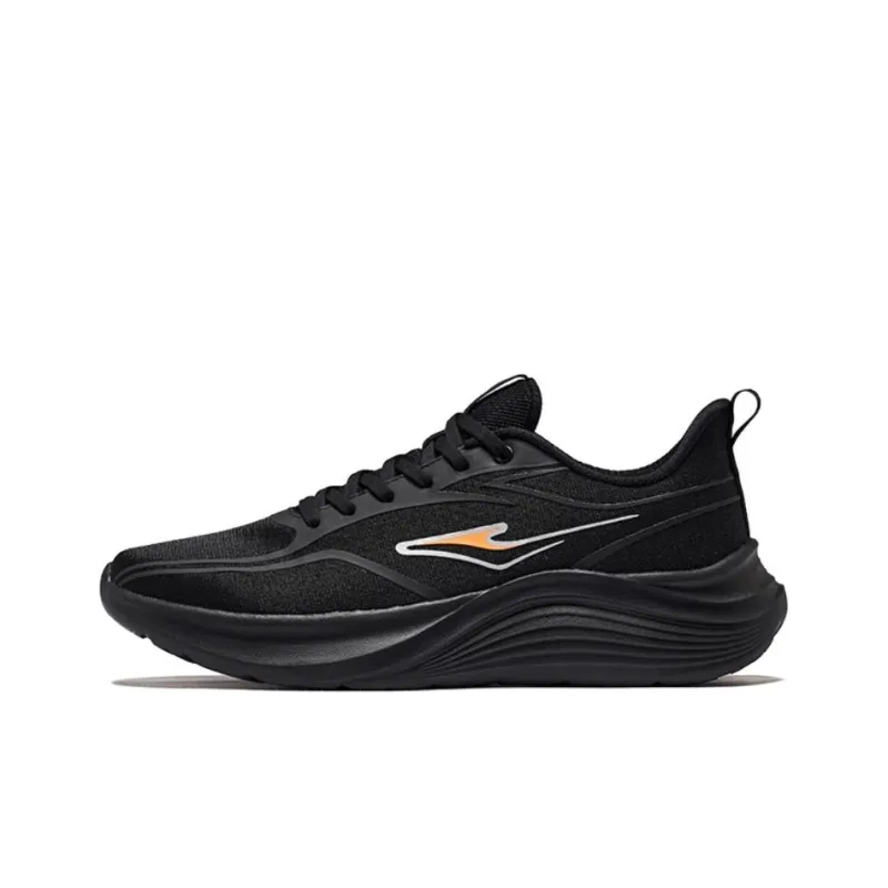 Erke Breathable And Slip Resistant Low Top Casual Running Shoes Men's Black-0