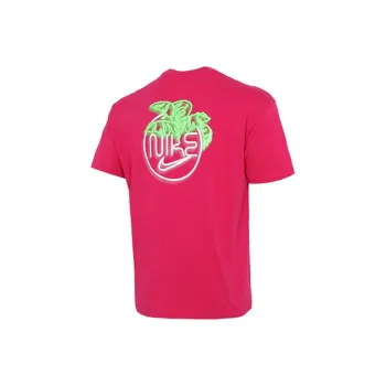 Nike T Shirts Men Raspberry Red