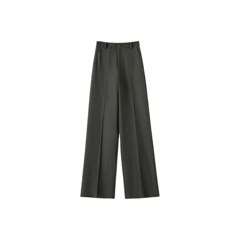 Late White Casual Pants Women's Dark Blue-5