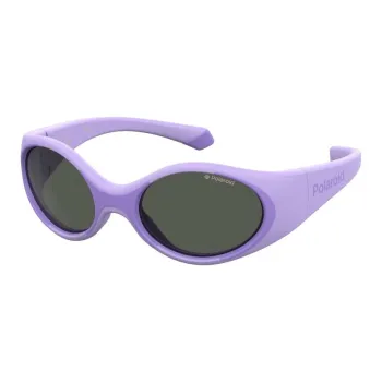 Polaroid Subject To Official Website Oval Sunglasses Unisex Purple
