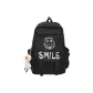 Black Graffiti Smiley Face with Black-Footed Duck Charm