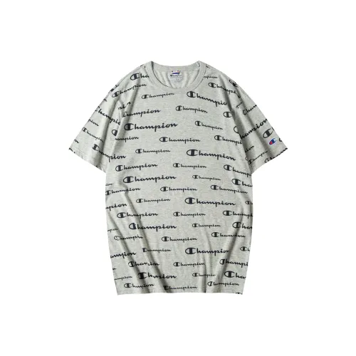 Champion T Shirt US Version Unisex Light Gray