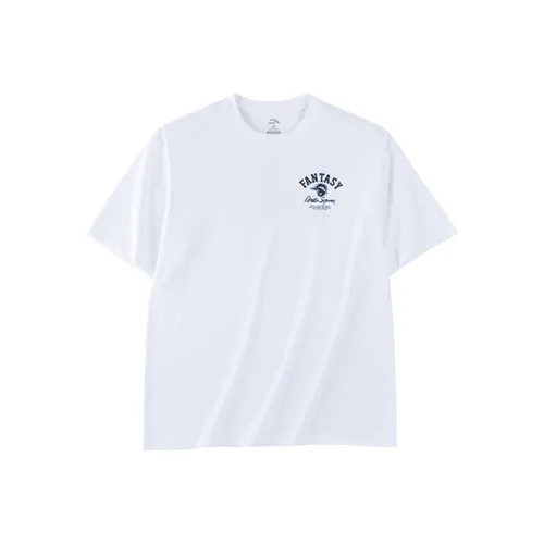 ANTA T Shirts Men Snowflake White
