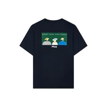 FILA Athletics T Shirts Men Royal Blue