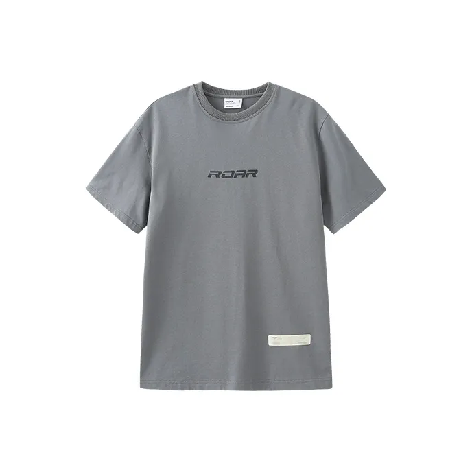 ROARINGWILD SS22 Straight T Shirt Unisex Dark Gray-0
