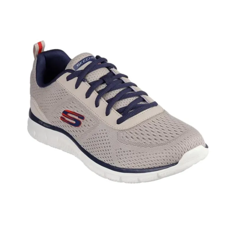 Skechers Track Lightweight Anti Slip Low Top Casual Shoes Men's Beige-3