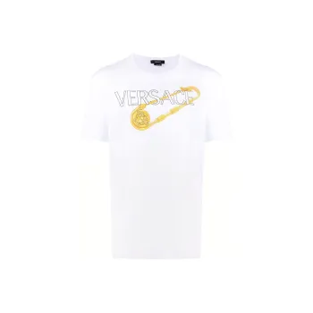 VERSACE Safety Pin Logo T Shirt