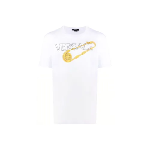VERSACE Safety Pin Logo T Shirt
