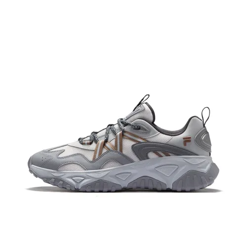 FILA FUSION FREEROAM Hiking Shoes Low Top Casual Shoes Men's Gray White