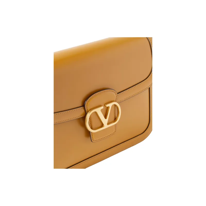 Valentino Calfskin Shoulder Bag Women's Tan-2