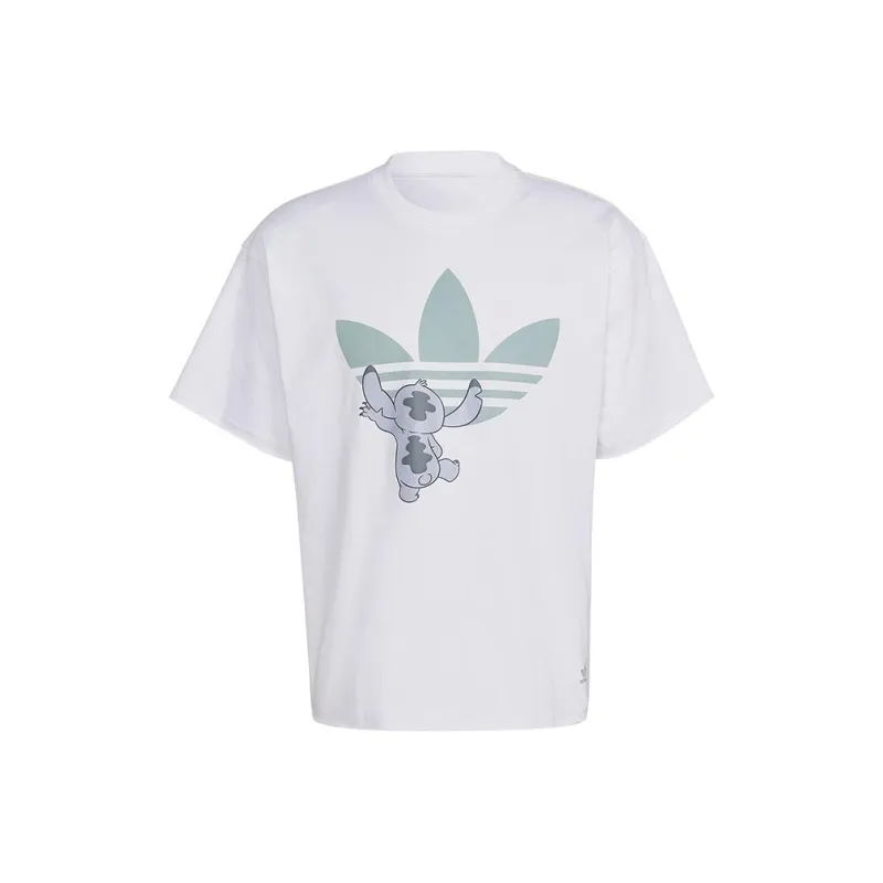 Adidas Originals x Disney Stitch T Shirt Unisex White-0