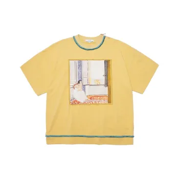 UNVESNO SS21 Straight T-Shirt Unisex Egg Yellow