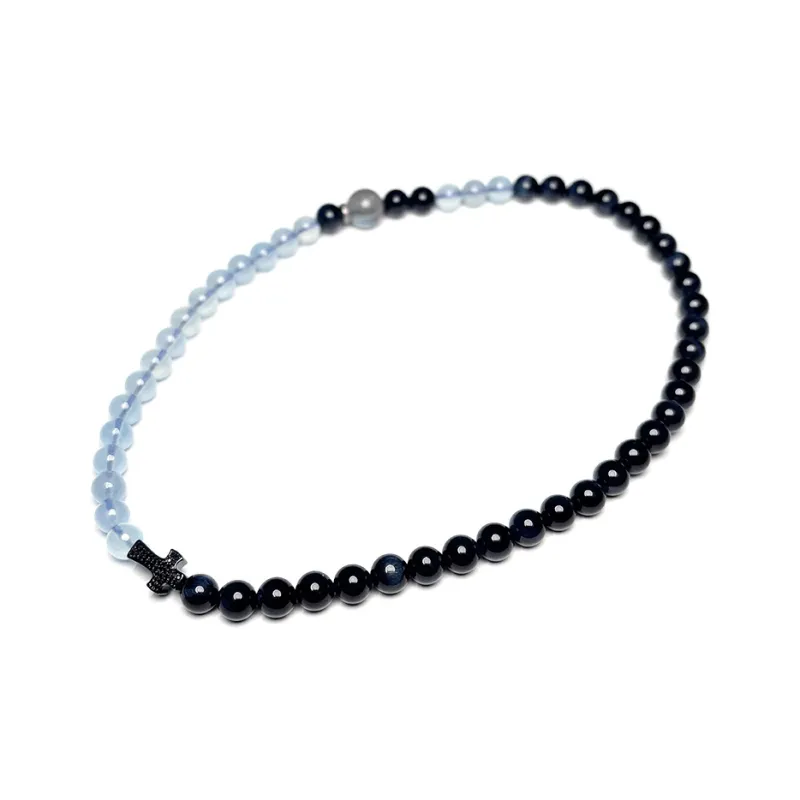 MOUNTAINS AND MANS Tiger's Eye Stone New Chinese Style Luxury Layering Good Luck Beaded Bracelet Men's-2