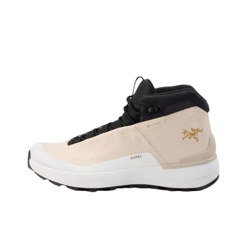Arcteryx Kopec GTX Wear resistant And Waterproof Mid Top Hiking Shoes Women's Beige Black