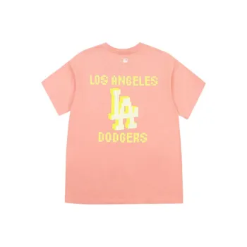 MLB Los Angeles Dodgers T Shirts Unisex Pink