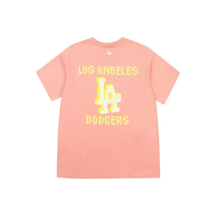 MLB Los Angeles Dodgers T Shirts Unisex Pink-0