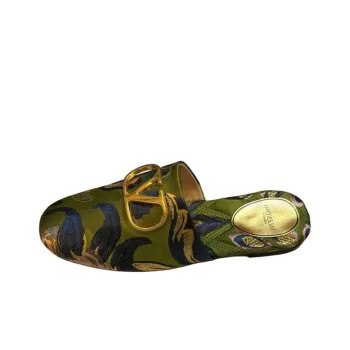 Valentino GARAVANI Wrap toe Slippers Women's Green