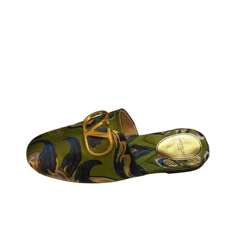 Valentino GARAVANI Wrap toe Slippers Women's Green-0