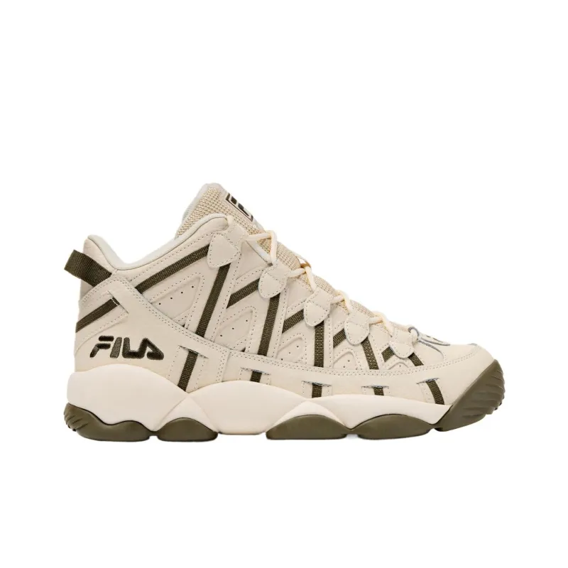 FILA Stackhouse Spaghetti Mid Top Basketball Shoes Men's Dark Olive-1