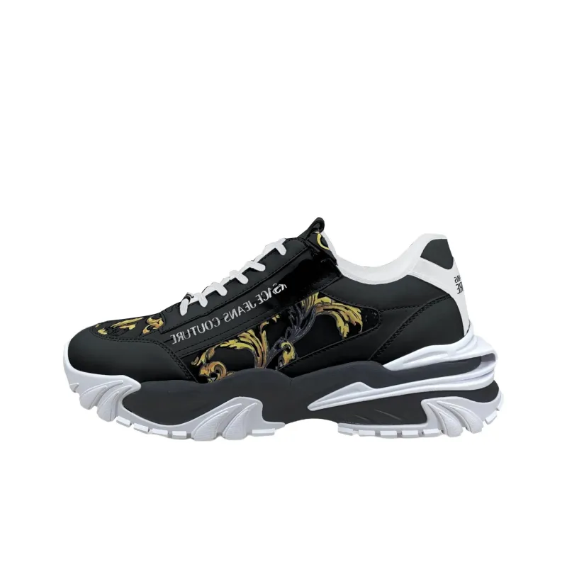 VERSACE JEANS COUTURE Trail Trek Low Top Casual Shoes Men's Black-0