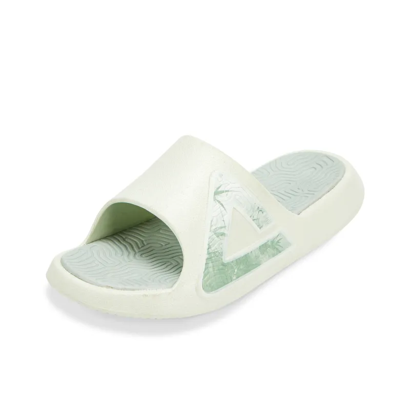PEAK State Pole Guochuang Slippers EVA Totem Odor Resistant Slide Slippers Unisex Light Green-7
