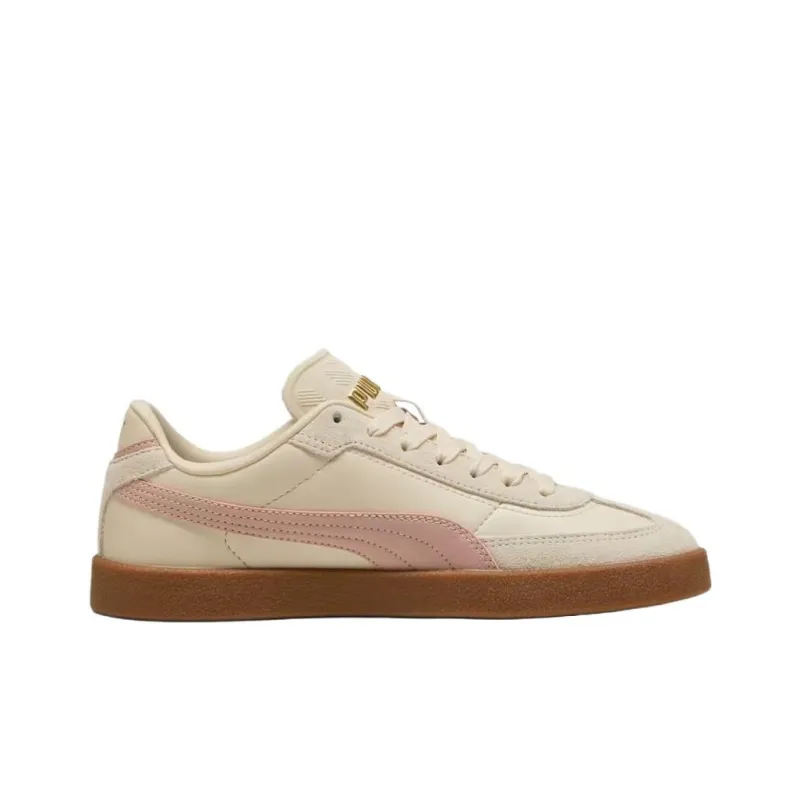 PUMA Club 2 Anti Slip Wear Resistant Low Top Skateboard Shoes Unisex Beige-1
