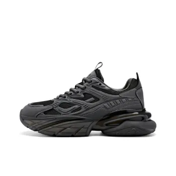 JEEP SPIRIT Anti Slip And Wear Resistant Lightweight Height Increasing Low Top Chunky Sneakers Men's Volcanic Gray