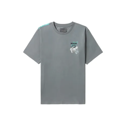 MUSIUM DIV Watercolour effect Logo print T shirt