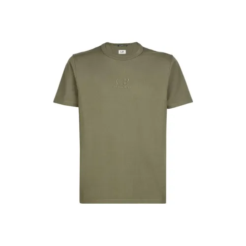 C.P.Company T Shirts Men Khaki Green