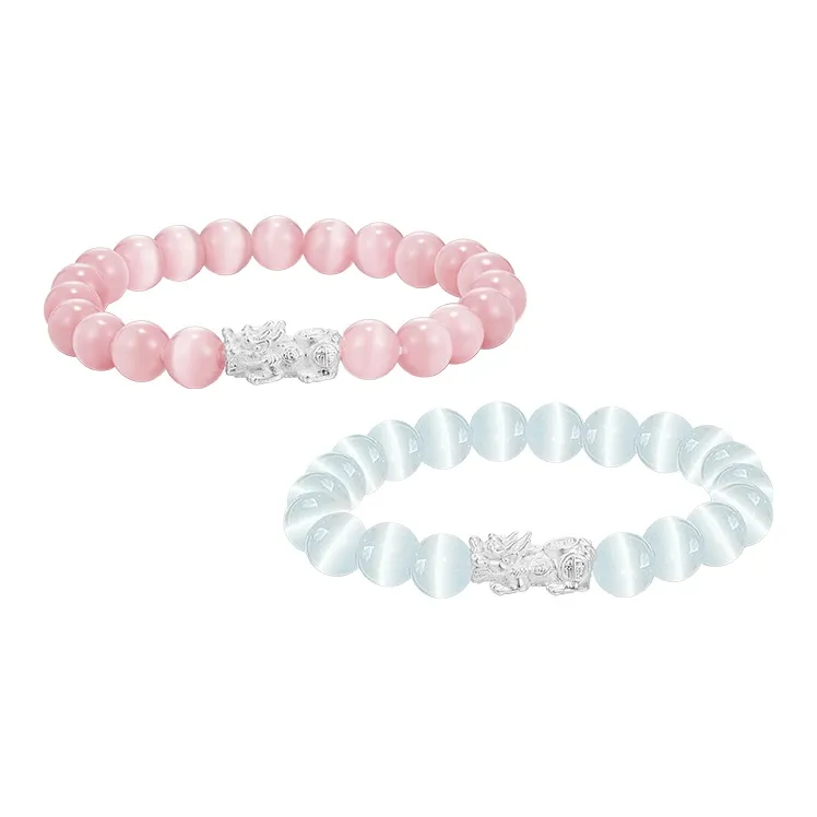 DAISY BEAUTY Glass Cat Eye Bracelets Women's-14