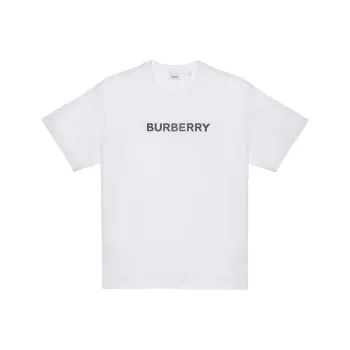 Burberry Logo Print Cotton Oversized T shirt