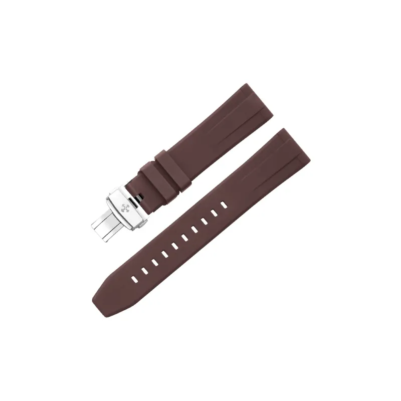 VAGENARI Flat Head One Size 18 19 20 21 22 23 24mm Extended Length, Compatibility Watch Band Fluoroelastomer Material-15