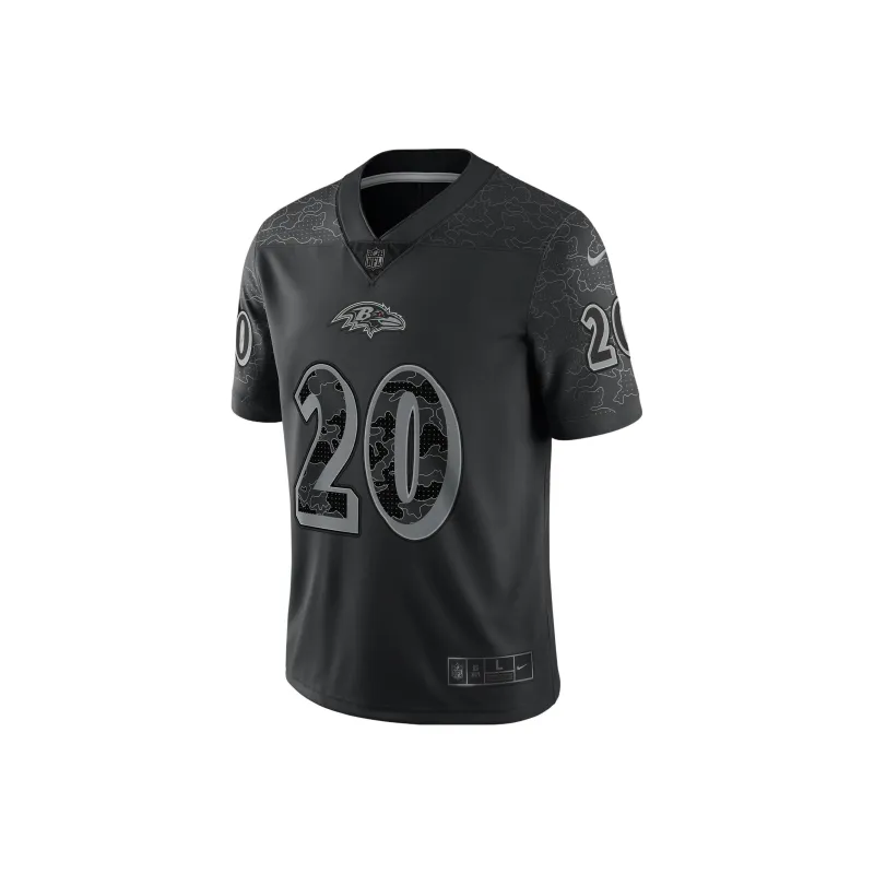 Nike Nfl Baltimore Ravens Rflctv Ed Reed Men's Fashion Football Jersey-0