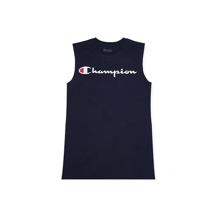 Champion T Shirt US Version Unisex Navy Blue-0