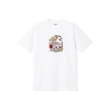 Carhartt WIP SS23 CHROMO T Shirts Men White