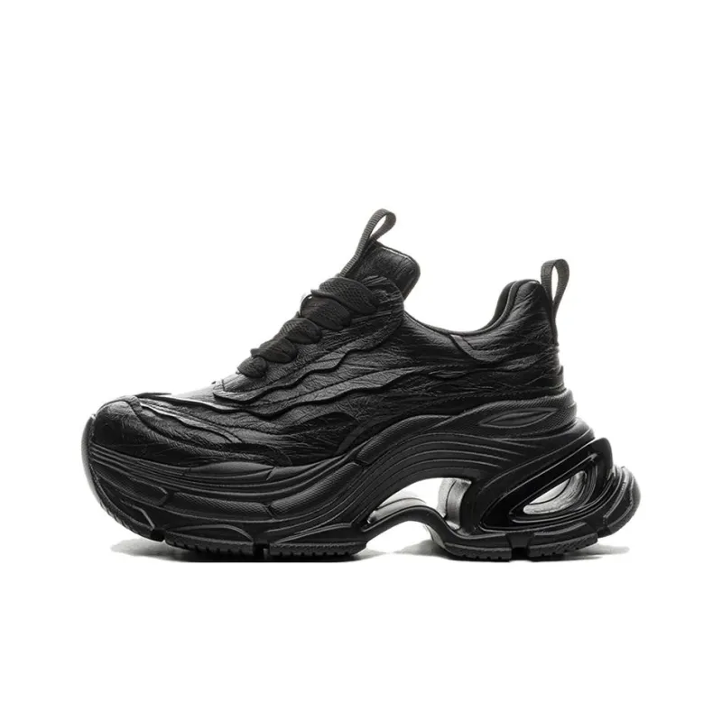 Ruomini Cushioning Lightweight Height Increasing Low Top Chunky Sneakers Women's-0