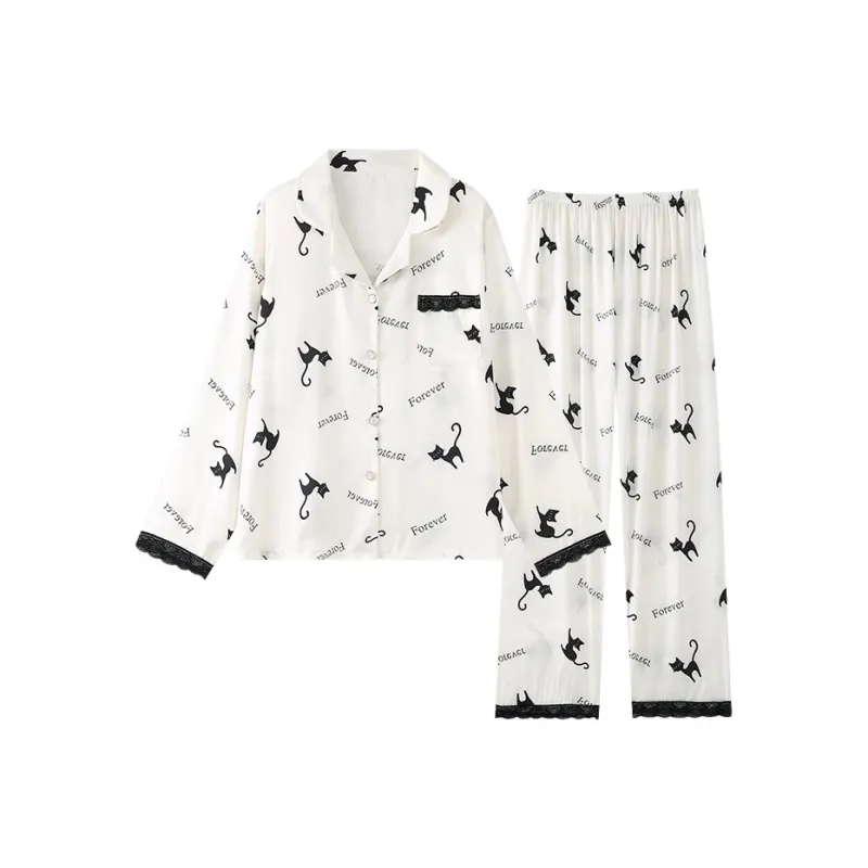 O'MESIK Pajama Set Women's White-0
