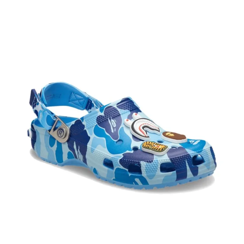 Crocs Classic Clog A Bathing Ape Abc Camo Blue-1
