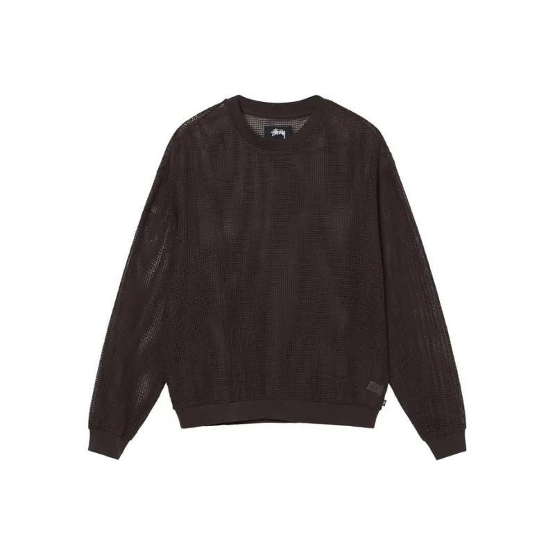 Stussy Cotton Mesh Long Sleeve Crew Top-7