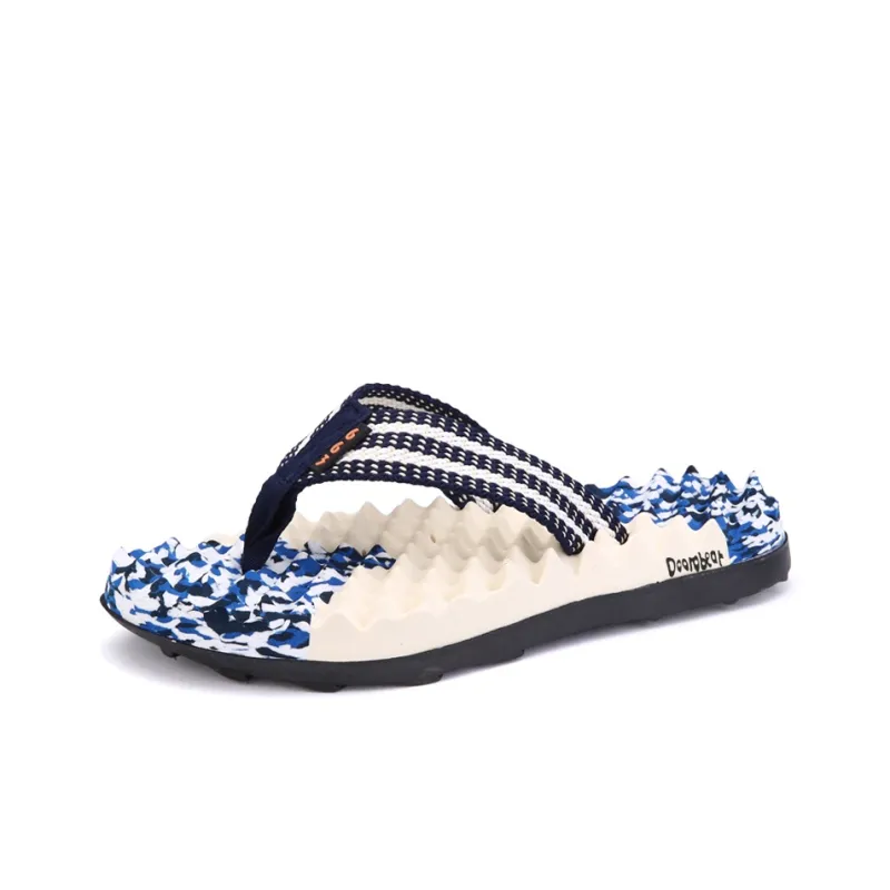 Budding Bear EVA Stitching Quiet Odor Resistant Abrasion Resistant Slip Resistant Flip Flops Men's-11