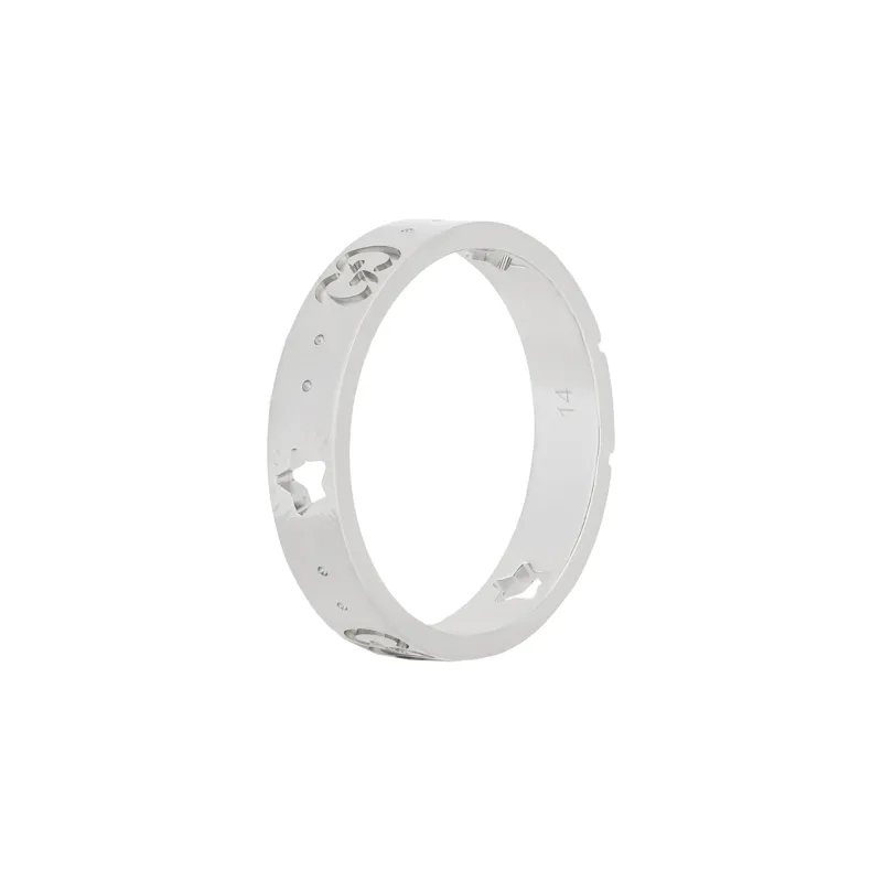 GUCCI 18K White Gold Rings Unisex-0