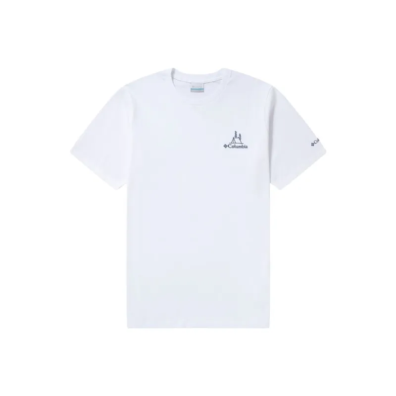 Columbia T Shirts Unisex White-0