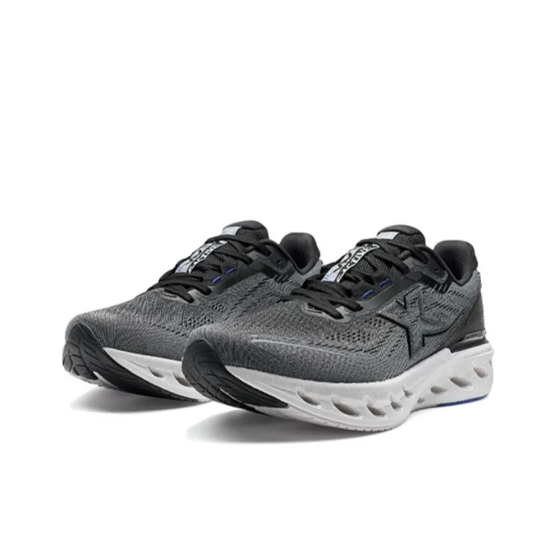 XTEP Cushioning Spin 12 Anti Slip And Wear Resistant Coverage Low Top Casual Running Shoes Men's Black Gray Color-2