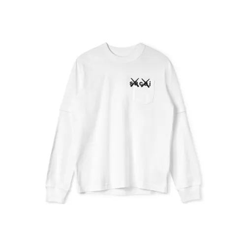 KAWS X Sacai Embroidery L/S Tee
